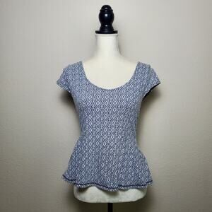 Anthropologie Peplum Top Small